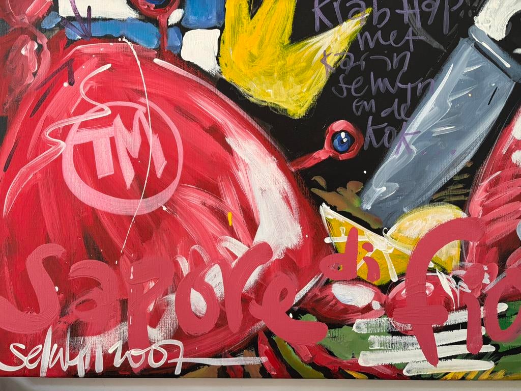 Origineel Selwyn Senatori schilderij ism Karin Bloemen, Ophalen