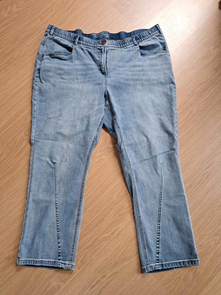 Ulla Popken Mandy Straight jeans maat 54, Kleding | Dames, Grote Maten, Zo goed als nieuw, Broek of Spijkerbroek, Blauw, Ophalen of Verzenden