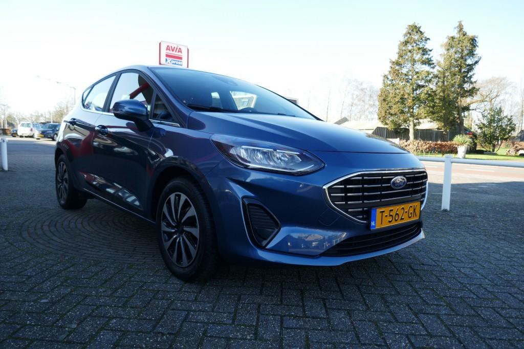Ford FIESTA 1.0 ECOB.HYBRID TITANIUM  125 PK  LAD/NAVIGATIE/, 125 pk, Gebruikt, Huisgarantie, Blauw