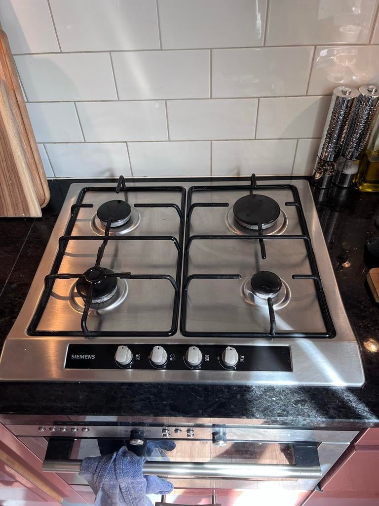 Siemens Inbouw Gaskookplaat - 4 Kookzones, Witgoed en Apparatuur, Kookplaten, Ophalen, Gebruikt, 4 kookzones, Inbouw