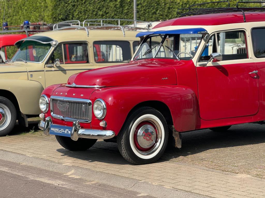 Volvo PV 445 Duett in prachtige kleurstelling en technische, Auto's, Gebruikt, Overige modellen, 4 stoelen, Leder en Stof