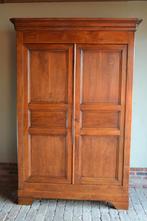 Prachtige strakke antieke eiken houten Louis Philippe kast., Verzenden
