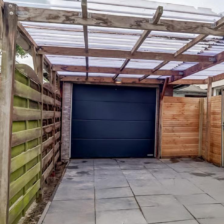 Elektrische garagedeur met afstandsbediening, Ophalen, Gebruikt, Garagedeur, Metaal