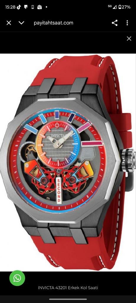 Invicta horloge in nieuw staat!, Ophalen of Verzenden