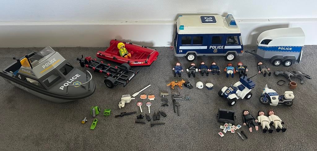 Playmobil politie set, Ophalen of Verzenden, Gebruikt, Complete set