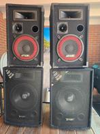 Skytec SPL1500 versterker met 4 speakers, Audio, Tv en Foto, Luidsprekers, Ophalen, 120 watt of meer, Front, Rear of Stereo speakers