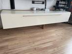 Wit tv-meubel zwevend wel verkleurd dus je moet er iets mee, Ophalen, Gebruikt, 150 tot 200 cm, Glas