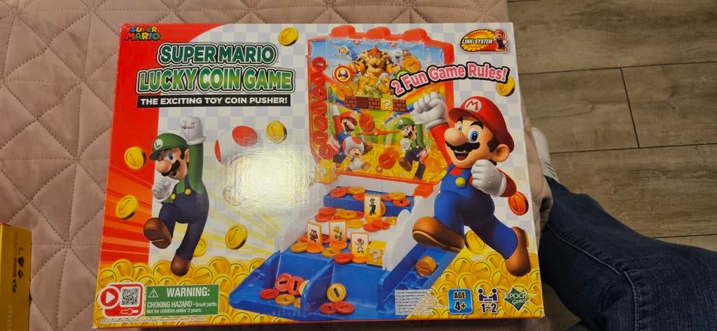 Super Mario Lucky Coin Game - Muntenschuiver, Een of twee spelers, Ophalen of Verzenden, Zo goed als nieuw, Epoch Games