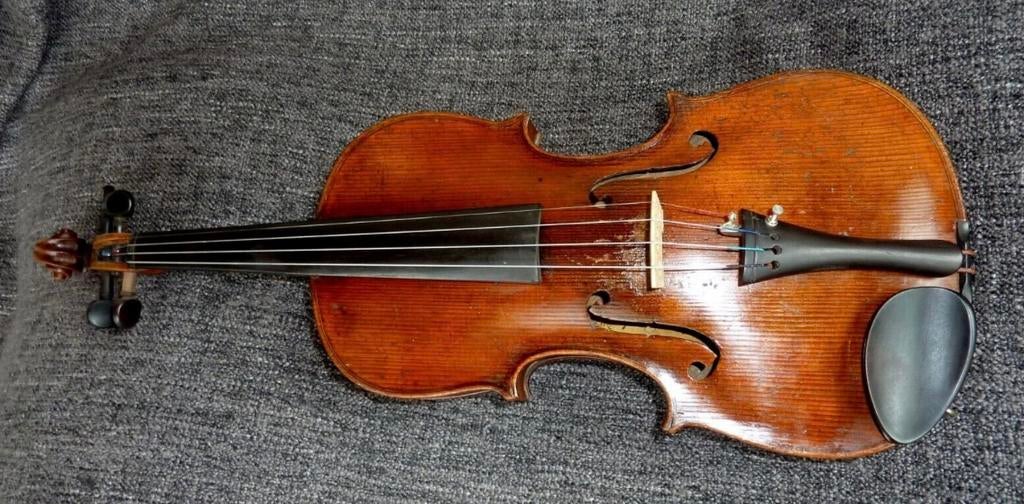 Zeldzame oude Saksische viool 4/4 uit 1900, speelklaar!, Muziek en Instrumenten, Strijkinstrumenten | Violen en Altviolen, Gebruikt