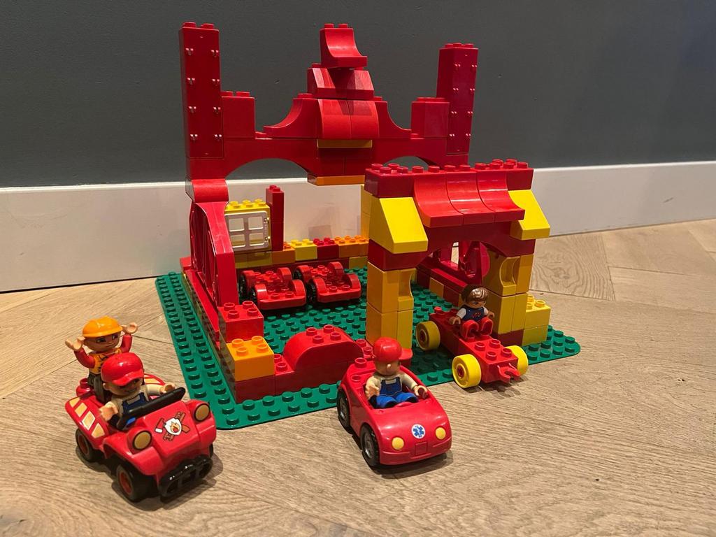 DUPLO - LEGO zoo, boerderij, brandweer, politie blokjes, Ophalen of Verzenden, Zo goed als nieuw, Duplo