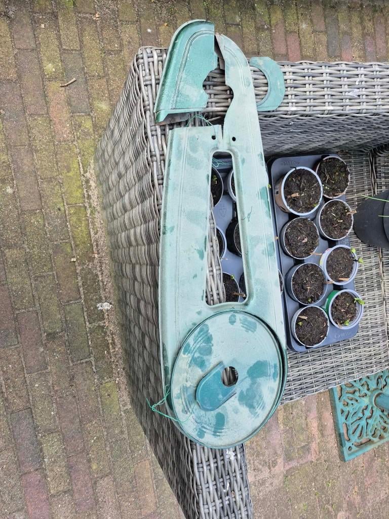 schuurvondst: metalen kettingkast oldtimer fiets, Fietsen en Brommers, Gebruikt, Overige typen, Staal, Ophalen of Verzenden