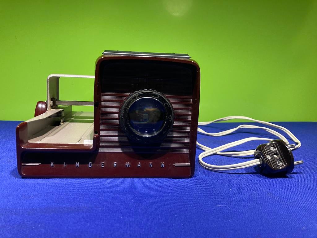 ️ Vintage diaprojector Kindermann – Kinder-Mann-Junior, Ophalen of Verzenden, Gebruikt