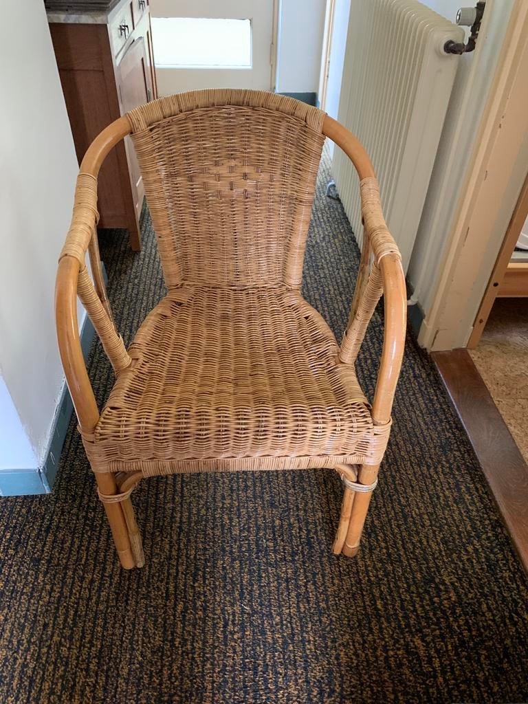 Rieten stoelen, Ophalen, Zo goed als nieuw, Rotan, Stapelbaar