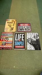 Bordje voor mancave, Ophalen, Zo goed als nieuw, Reclamebord