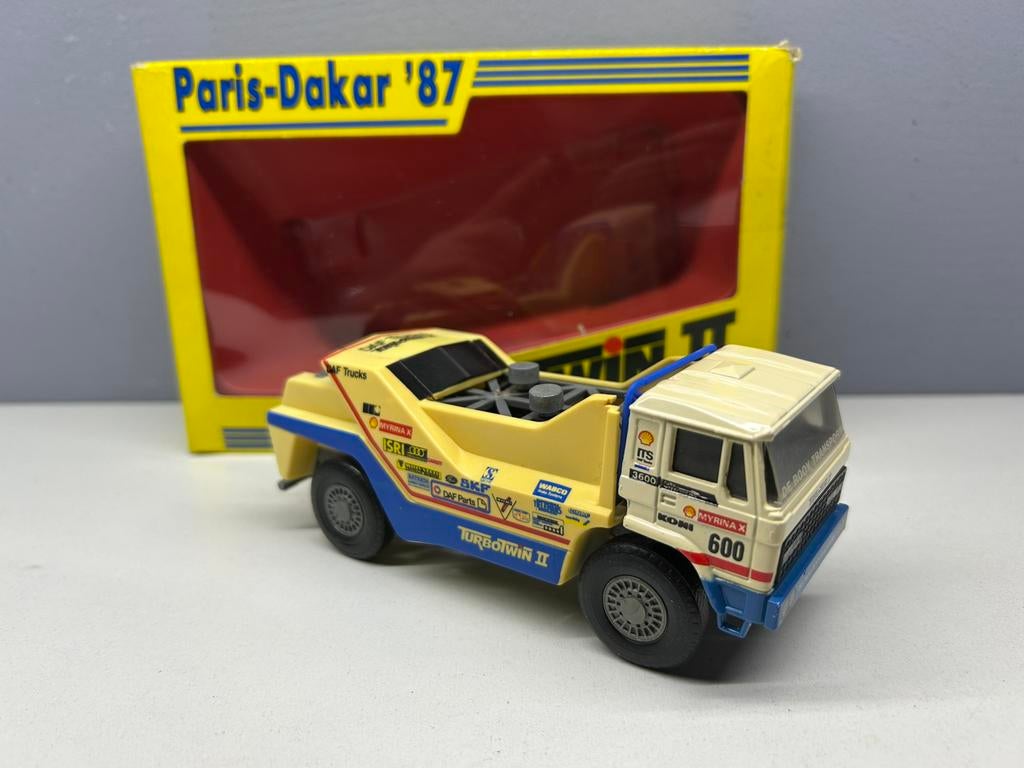 PORTEGIES DAF 3600 TURBO TWIN II Paris Dakar 87 #600 NMIB, Hobby en Vrije tijd, Modelauto's | 1:50, Ophalen of Verzenden, Zo goed als nieuw