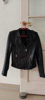 Zwarte leren jas van ZARA maat S, Ophalen of Verzenden, Zo goed als nieuw, Maat 36 (S), Zara