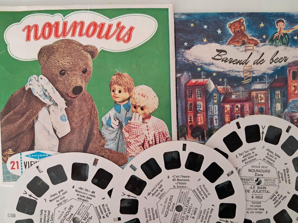 Viewmaster Barend de Beer (tekst in Frans), Verzamelen, Speelgoed, Gebruikt, Ophalen of Verzenden