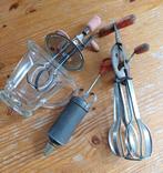 Vintage slagroomkloppers 2x  + slagroomspuit, Ophalen of Verzenden