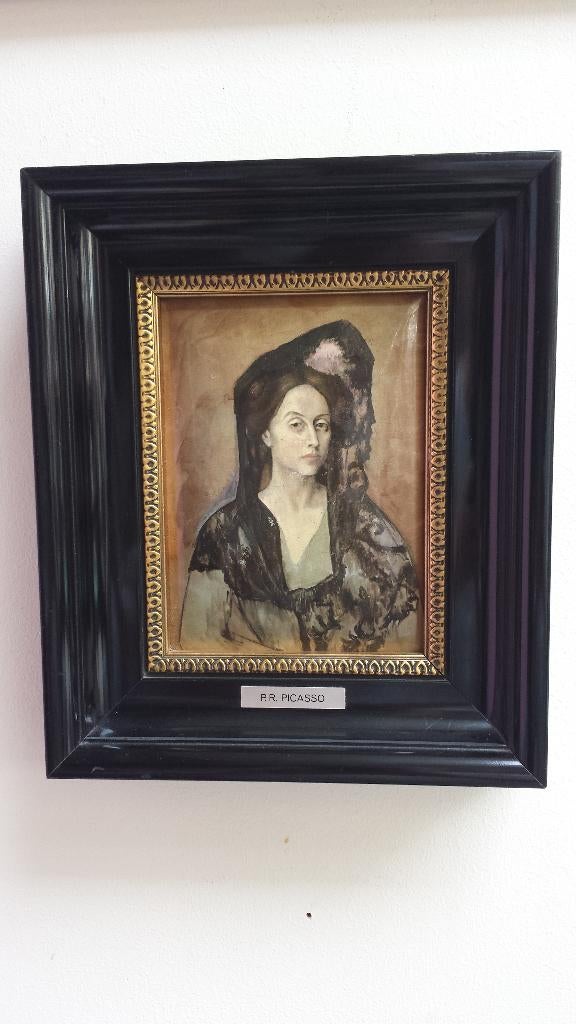 Emaïlle Schilderij <> PORTRET Madame B. Canals door PICASSO, Antiek en Kunst, Ophalen of Verzenden