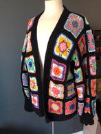 Zelf gehaakt granny vest, katoen, mt L/XL, Ophalen of Verzenden, Nieuw, Maat 42/44 (L), Zwart