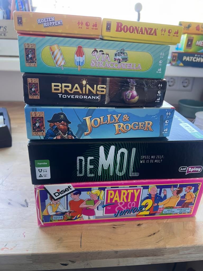 Diverse gezelschapsspellen oa Boonanza, de mol, koeienkoppen, Hobby en Vrije tijd, Gezelschapsspellen | Bordspellen, Ophalen of Verzenden