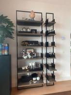 Metalen design wandrek, Huis en Inrichting, Grenenhout, Ophalen of Verzenden, Zo goed als nieuw, Minder dan 150 cm