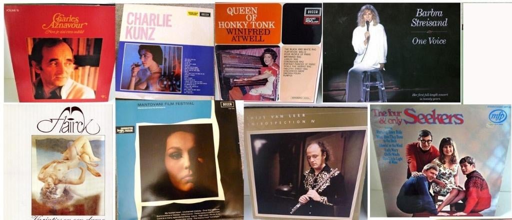 Lot met diverse lps vinyl jazz,pop en populair va 1964, Verzenden, 1960 - 1969, Gebruikt, Overige formaten