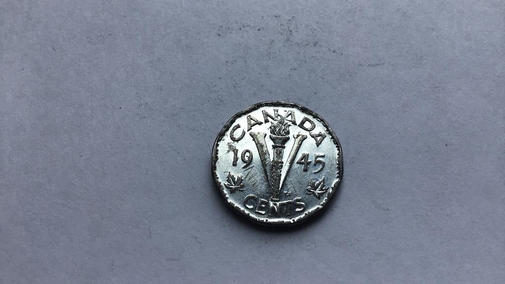 Canada libertynickel 1945., Ophalen of Verzenden, Noord-Amerika