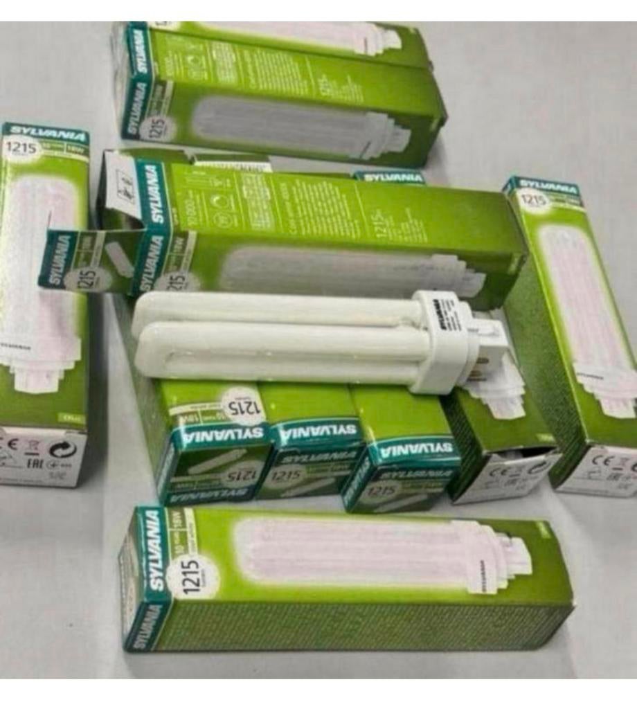 10X Sylvania LYNX-DE CFL 18W 4000K G24q-2 lamp 1215 lumen, Minder dan 30 watt, Nieuw, Ophalen of Verzenden, Spaarlamp