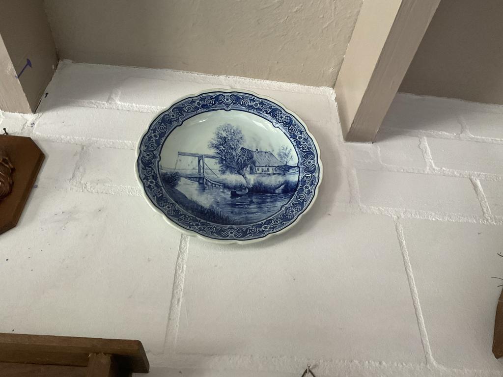 Antieke bord Delfs blauw, Antiek en Kunst, Ophalen of Verzenden