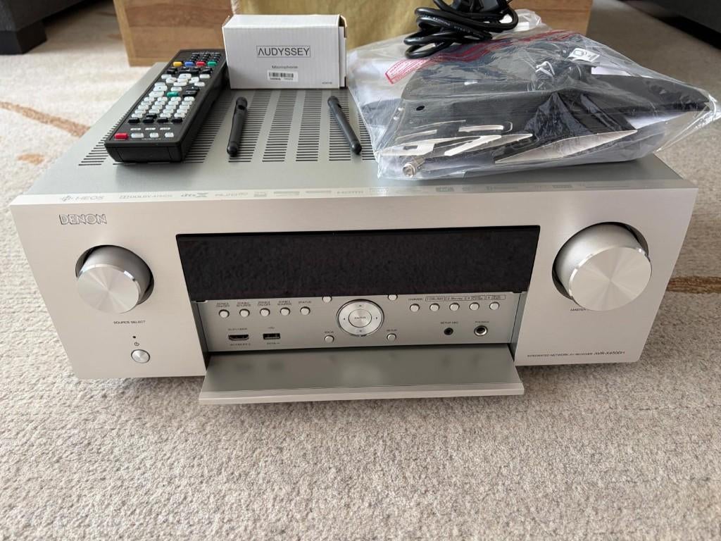 Denon AVR X4500H Atmos,Auro3D, DTSX,Heos, WiFi,BT, Audio, Tv en Foto, Versterkers en Receivers, Ophalen, Zo goed als nieuw, 120 watt of meer