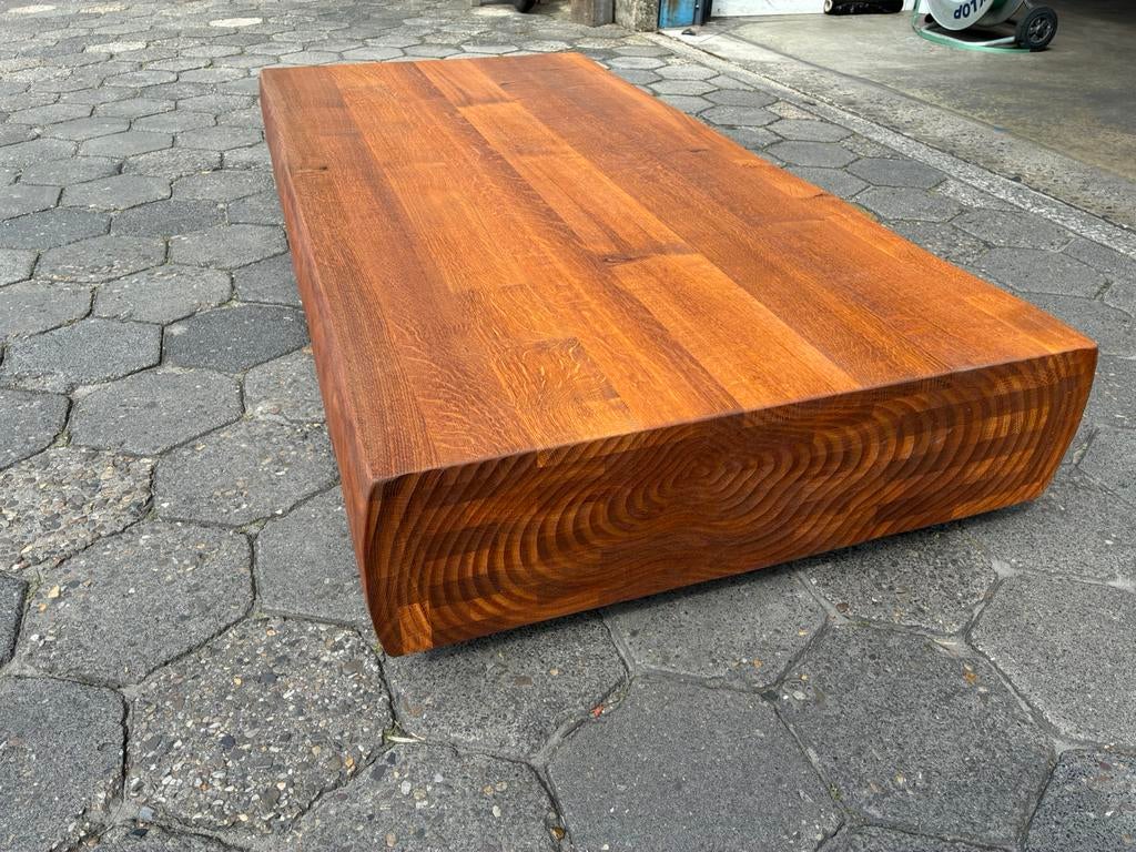 Design tafel eiken., 100 tot 150 cm, Design, Eikenhout, Nieuw