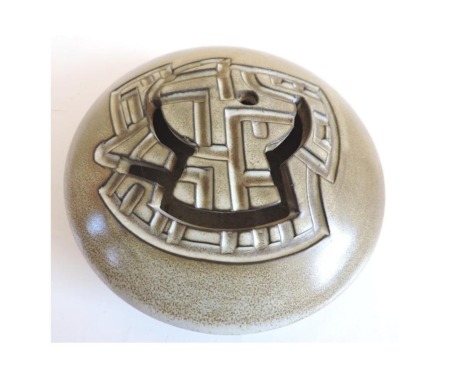 Marius Bessone keramieken object, Vallauris, Gebruikt, Overige kleuren, Aardewerk of Porselein, Ophalen of Verzenden