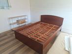 Bed 140×200 met lattenbodems, Ophalen, Gebruikt, Wit, Tweepersoons