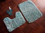 Badmat, toiletmat, zeeppomp, wattenpadpot, tandenbortelhoude, Huis en Inrichting, Ophalen of Verzenden, Blauw