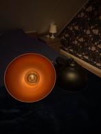 2 Industriële Hanglampen - Zwart met Koperen Binnenkant, Ophalen of Verzenden, Zo goed als nieuw, Metaal, Minder dan 50 cm