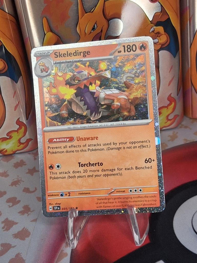 Skeledirge Pokémon kaart 031/101 holo promo, Ophalen of Verzenden, Foil