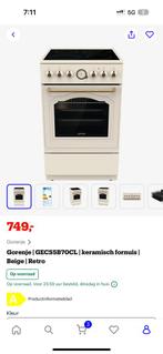 Retro gorenje - gecs5b70cli - fornuis met AirFry functie, Witgoed en Apparatuur, Keramisch, Nieuw, Energieklasse A of zuiniger