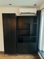 Twee Woood Gravure kasten, Ophalen, 200 cm of meer, Zo goed als nieuw, Minder dan 150 cm