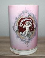 SALE antieke stroopbeker met engel in het decor - roze, Antiek en Kunst, Ophalen of Verzenden