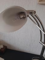 Halogeen leeslamp, zilverkleurig, verstelbaar, Gebruikt, 50 tot 75 cm, Ophalen of Verzenden, Metaal