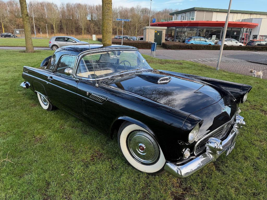 ford thunderbird 1956, Auto's, Automaat, Cabriolet, Zwart, Particulier