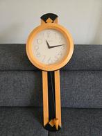 Te koop hang klok blank beuken., Huis en Inrichting, Woonaccessoires | Klokken, Ophalen of Verzenden, Wandklok