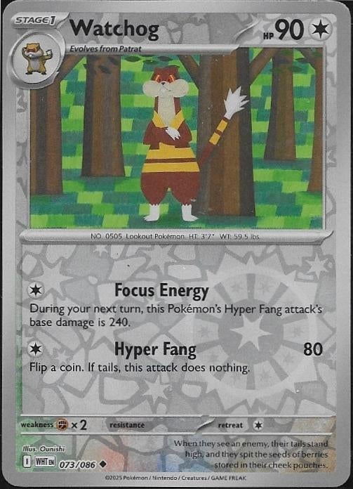White Flare,  Watchog [reverse] 73/86, Verzenden, Nieuw, Losse kaart