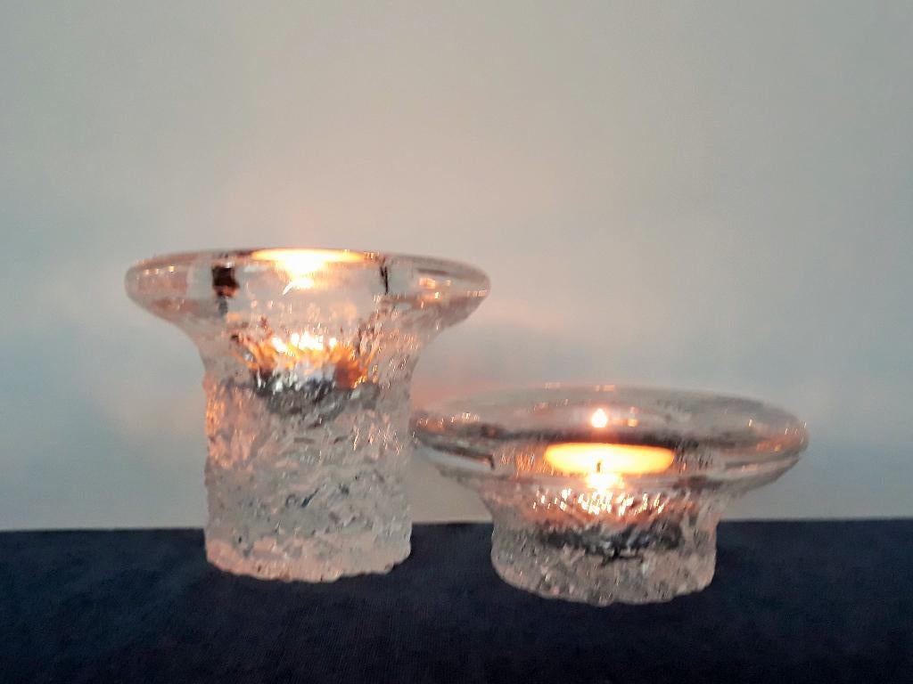 Stel Sfeerlichten Orrefors Kristal, Ophalen of Verzenden