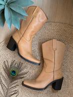 Morusso retro boots blokhak 38 western boots laarzen, Hoge laarzen, -, Beige, -