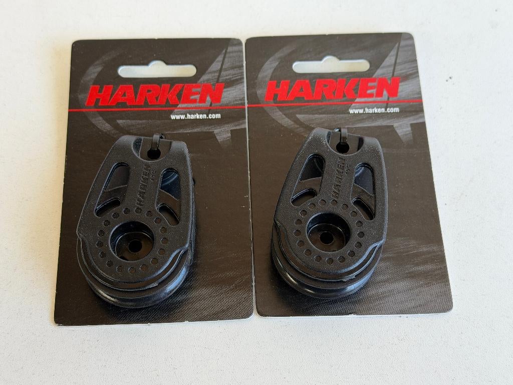 2 x Harken 2644 40C Carbo voetblok, Watersport en Boten, Ophalen of Verzenden, Zo goed als nieuw, Lijn of Blok