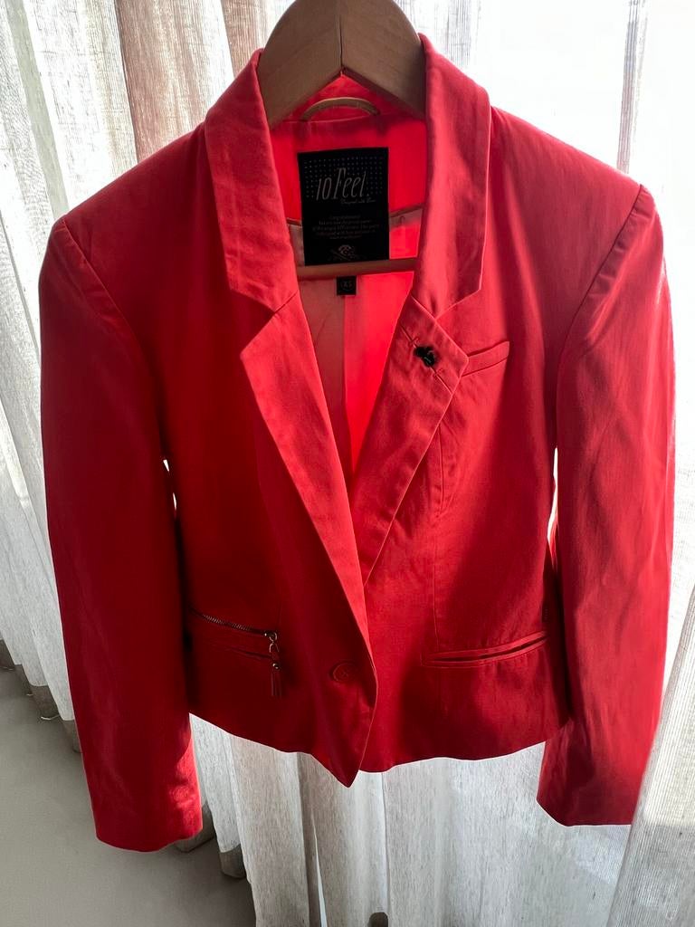 10 Feet Katoenen Blazer - Perfect voor Koningsdag!, Ophalen of Verzenden, Gedragen, Maat 34 (XS) of kleiner, Oranje