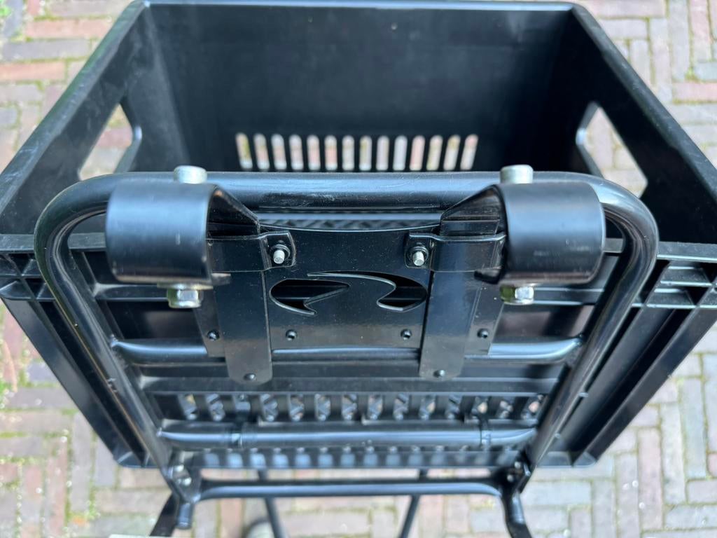 Transportrek met krat (Steco), Fietsen en Brommers, Ophalen, Zo goed als nieuw