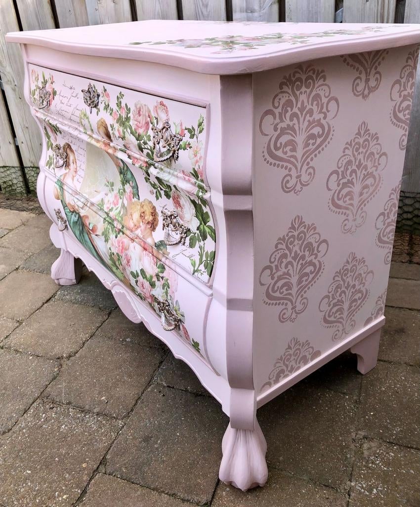 Prachtig gerestylde Buikkast, Mandysmaison, 105 cm of meer, Ophalen of Verzenden, Minder dan 50 cm